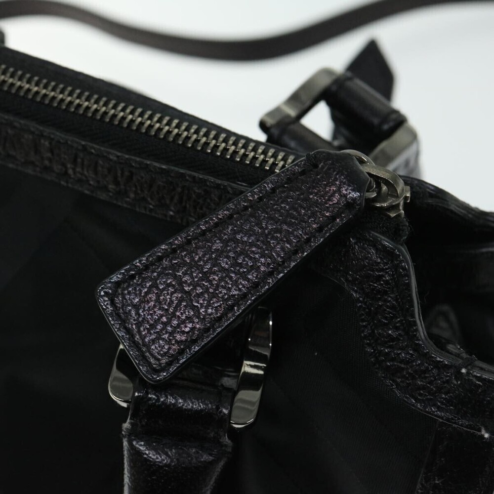 Burberry Zip Top Shoulder Nylon and Leather - Picture 13 of 16